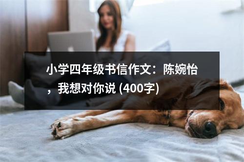 小學四年級書信作文：陳婉怡，我想對你說 (400字)
