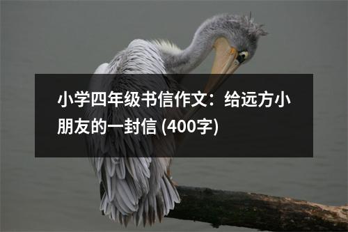 小學(xué)四年級(jí)書(shū)信作文：給遠(yuǎn)方小朋友的一封信 (400字)