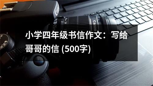 小學(xué)四年級書信作文：寫給哥哥的信 (500字)