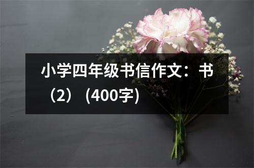 小學(xué)四年級書信作文：書（2） (400字)
