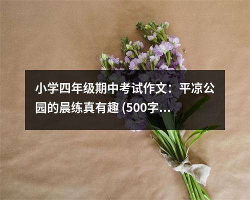 小學(xué)四年級(jí)期中考試作文：平?jīng)龉珗@的晨練真有趣 (500字)
