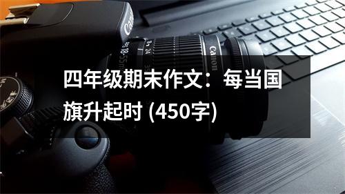四年級期末作文：每當國旗升起時 (450字)