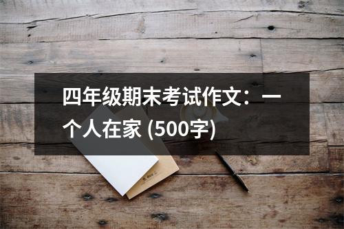 四年級期末考試作文：一個人在家 (500字)