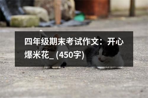 四年級期末考試作文：開心爆米花_ (450字)