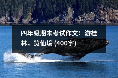 四年級期末考試作文：游桂林，覽仙境 (400字)