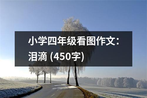 小學(xué)四年級(jí)看圖作文：淚滴 (450字)
