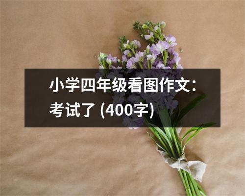 小學(xué)四年級看圖作文：考試了 (400字)
