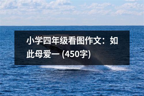 小學(xué)四年級(jí)看圖作文：如此母愛(ài)一 (450字)