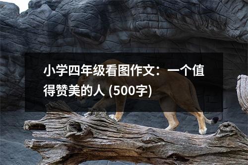 小學四年級看圖作文：一個值得贊美的人 (500字)
