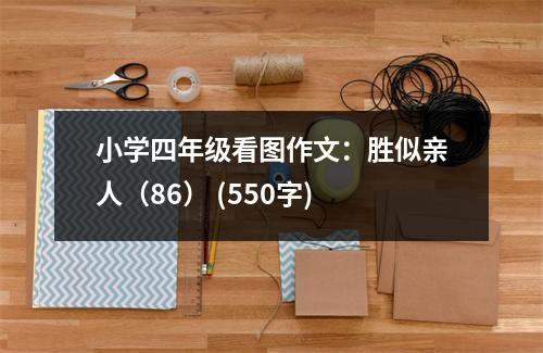 小學四年級看圖作文：勝似親人（86） (550字)