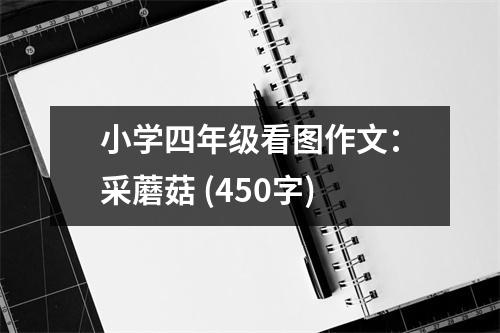小學(xué)四年級看圖作文：采蘑菇 (450字)