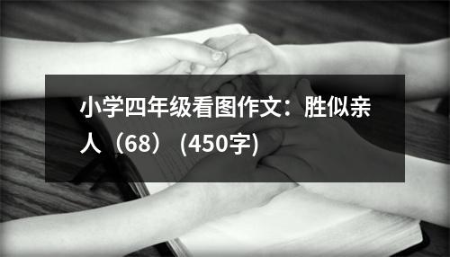 小學(xué)四年級看圖作文：勝似親人（68） (450字)