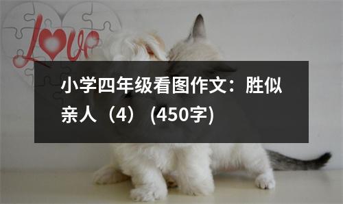 小學四年級看圖作文：勝似親人（4） (450字)