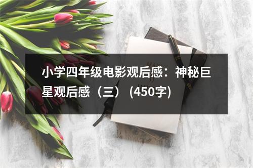 小學(xué)四年級(jí)電影觀后感：神秘巨星觀后感（三） (450字)