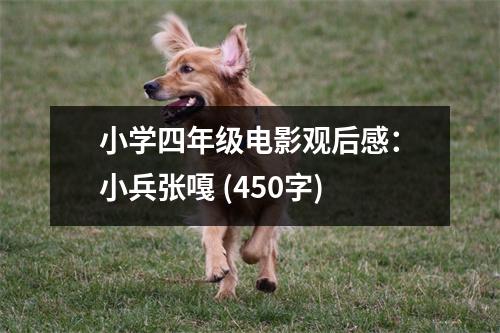 小學(xué)四年級(jí)電影觀后感：小兵張嘎 (450字)
