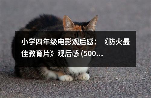 小學(xué)四年級電影觀后感：《防火最佳教育片》觀后感 (500字)