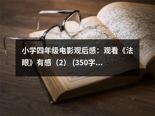 小學(xué)四年級電影觀后感：觀看《法眼》有感（2） (350字)