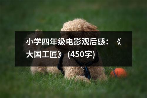 小學(xué)四年級(jí)電影觀后感：《大國(guó)工匠》 (450字)