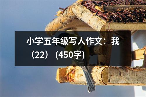 小學(xué)五年級(jí)寫人作文：我（22） (450字)
