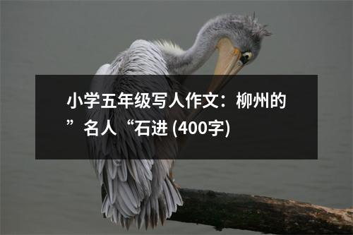 小學(xué)五年級寫人作文：柳州的”名人“石進 (400字)