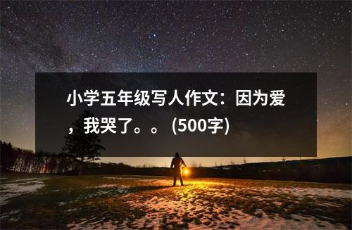 小學(xué)五年級(jí)寫(xiě)人作文：因?yàn)閻?ài)，我哭了。。 (500字)