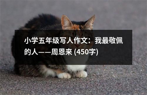 小學五年級寫人作文：我最敬佩的人——周恩來 (450字)