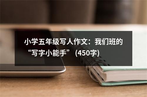 小學(xué)五年級寫人作文：我們班的“寫字小能手” (450字)