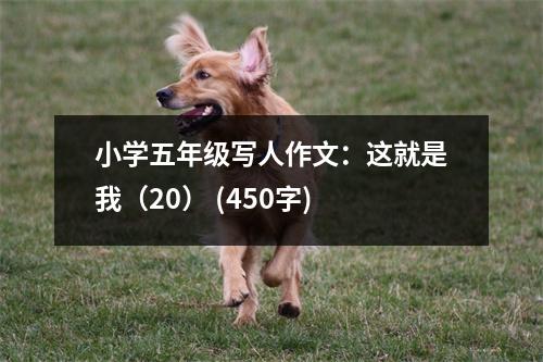 小學(xué)五年級(jí)寫人作文：這就是我（20） (450字)