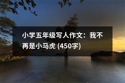 小學(xué)五年級(jí)寫人作文：我不再是小馬虎 (450字)