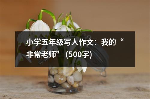 小學(xué)五年級寫人作文：我的“非常老師” (500字)