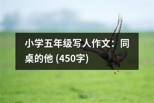 小學(xué)五年級(jí)寫人作文：同桌的他 (450字)