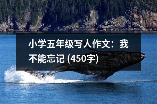 小學(xué)五年級(jí)寫人作文：我不能忘記 (450字)
