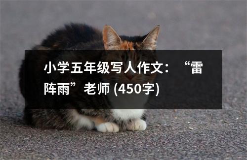 小學(xué)五年級(jí)寫人作文：“雷陣雨”老師 (450字)