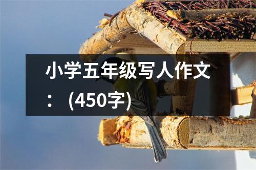 小學(xué)五年級(jí)寫人作文： (450字)
