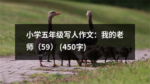 小學(xué)五年級寫人作文：我的老師（59） (450字)
