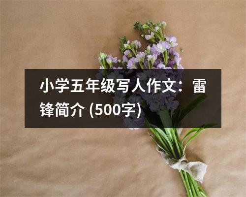小學(xué)五年級寫人作文：雷鋒簡介 (500字)
