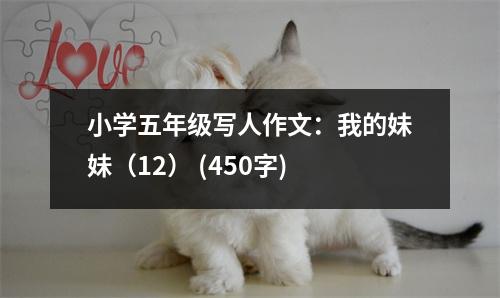 小學(xué)五年級(jí)寫人作文：我的妹妹（12） (450字)