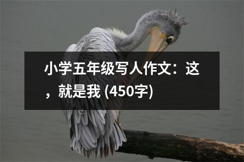 小學(xué)五年級寫人作文：這，就是我 (450字)