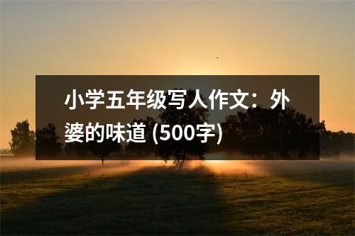小學(xué)五年級(jí)寫人作文：外婆的味道 (500字)