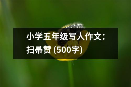 小學(xué)五年級(jí)寫人作文：掃帚贊 (500字)