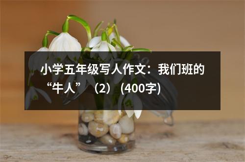 小學(xué)五年級寫人作文：我們班的“牛人”（2） (400字)