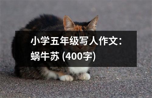 小學(xué)五年級(jí)寫人作文：蝸牛蘇 (400字)