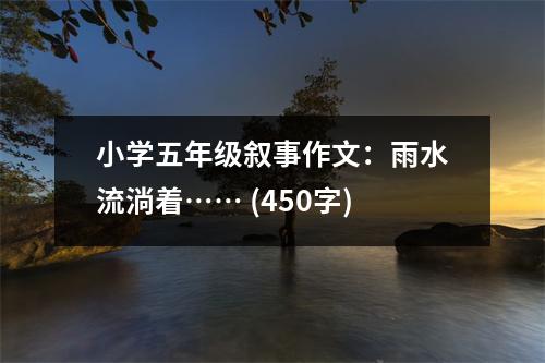 小學(xué)五年級(jí)敘事作文：雨水流淌著…… (450字)
