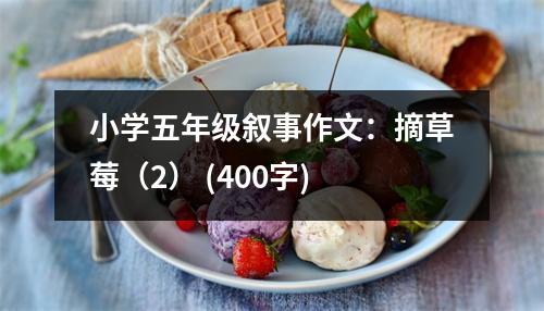 小學(xué)五年級(jí)敘事作文：摘草莓（2） (400字)