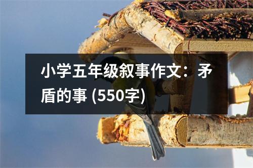 小學五年級敘事作文：矛盾的事 (550字)
