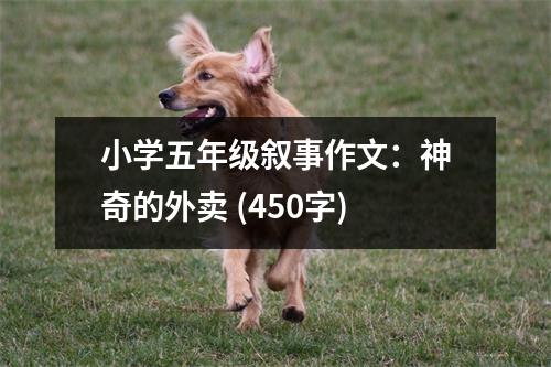 小學(xué)五年級敘事作文：神奇的外賣 (450字)