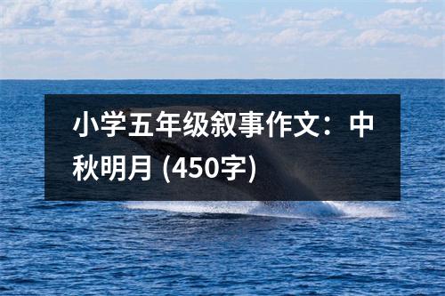 小學(xué)五年級(jí)敘事作文：中秋明月 (450字)