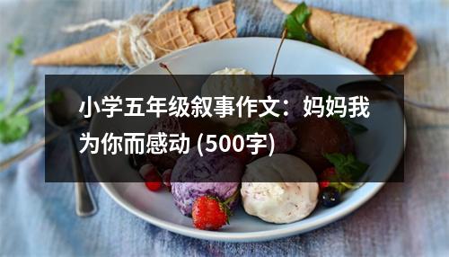 小學五年級敘事作文：媽媽我為你而感動 (500字)