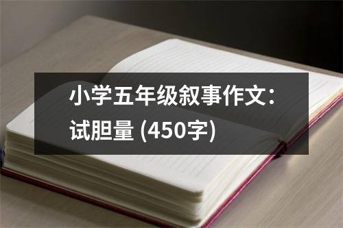 小學(xué)五年級敘事作文：試膽量 (450字)