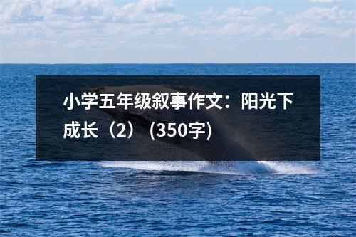 小學五年級敘事作文：陽光下成長（2） (350字)